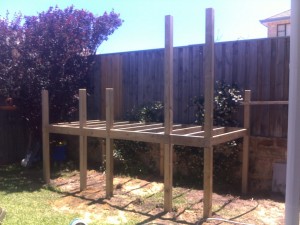 Cubby /Decking framework