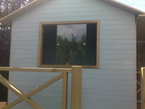 Cubby house sliding windows