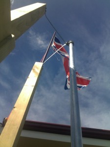 Firemans pole and Flagpole