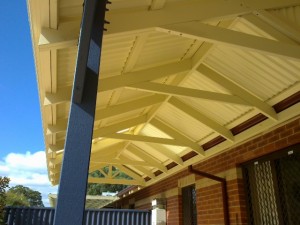 Gable roof patio